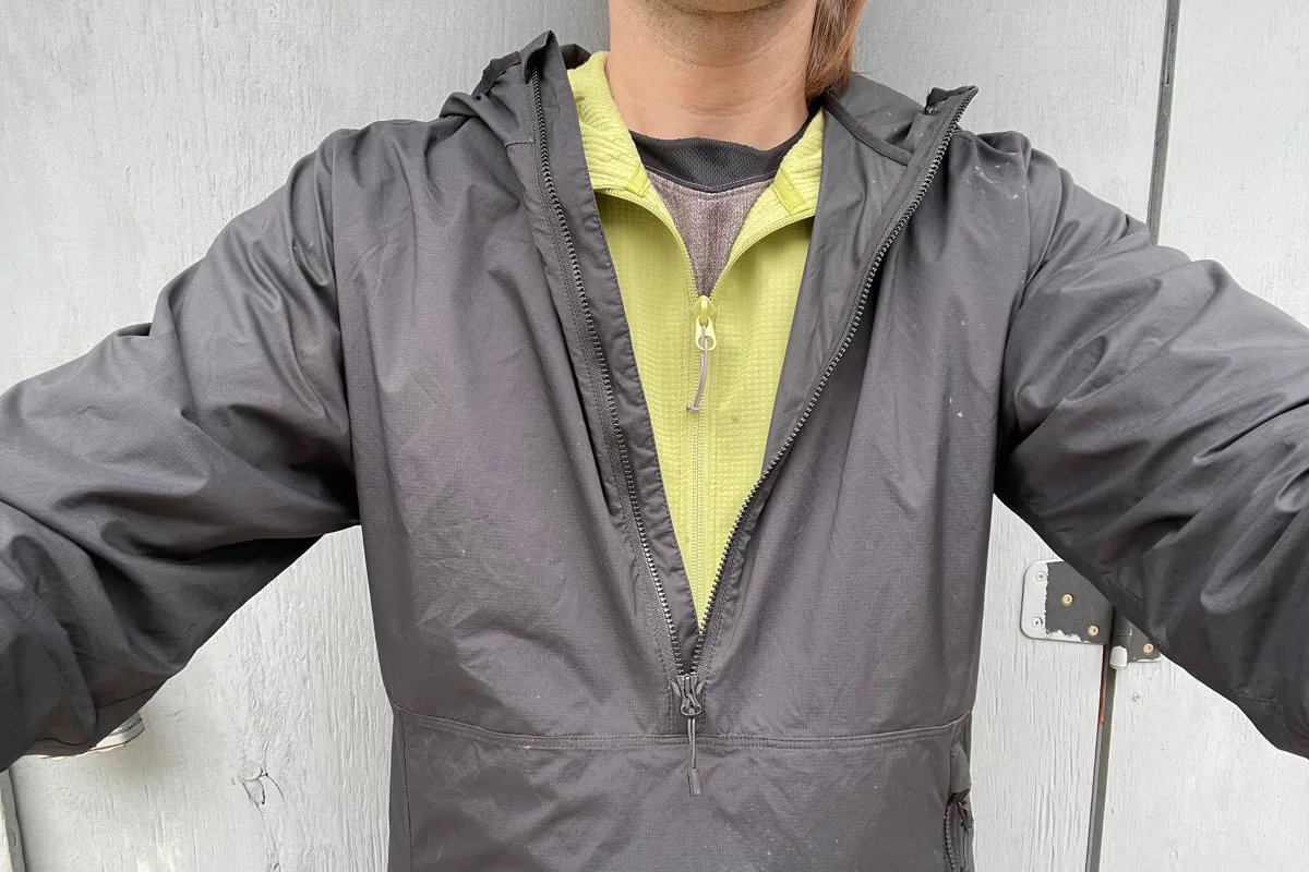 7mesh Spruce Hoody, under windbreaker